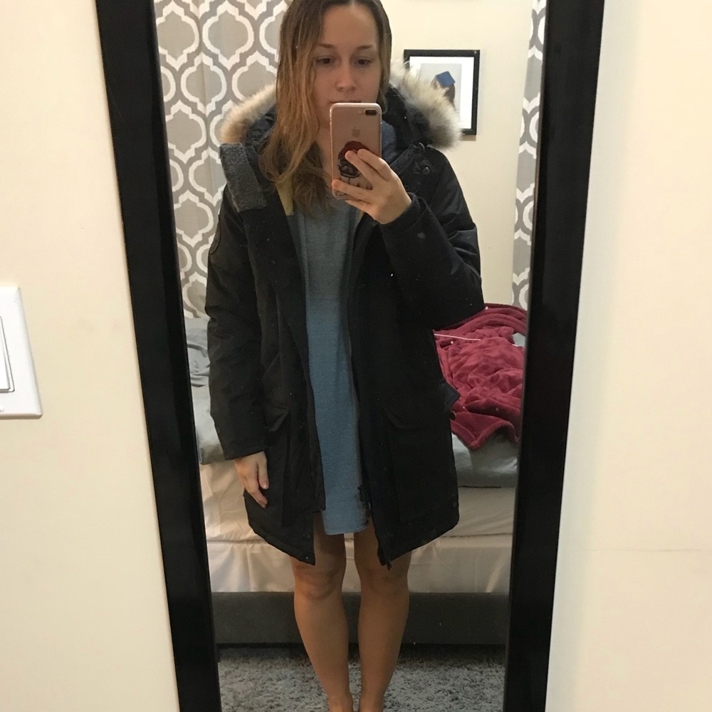 Woolrich Patrol Parka - womans black